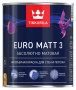 Краска EURO MATT 3 база С 0,9л глубоко матовая для стен и потолков