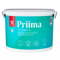 Краска Tikkurila "Прима" (PRIIMA) 9л АК матовая для внутренних работ (один слой) Краска Tikkurila "Прима" (PRIIMA) 9л АК матовая для внутренних работ (один слой)