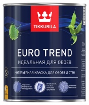 Краска EURO TREND база А 0,9л матовая для стен и обоев Краска EURO TREND база А 0,9л матовая для стен и обоев